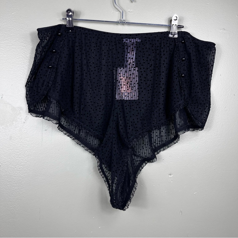 Sheer black Polka Dot Panties